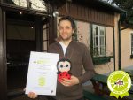 Herr Kolar mit Kiddyspace Gütesiegel