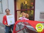 e-zweirad Elisabeth Bartusch mit Gütesiegel Kiddyspace