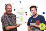 Sven Gilmore Bülow und Roman  Prostejovsky mit Gütesiegel Kiddyspace