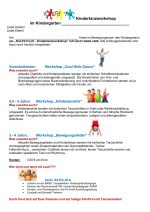 Tanzworkshop Kindergarten
