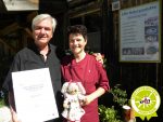 Margeth und Rudorf Vötter mit Gütesiegel Kiddyspace