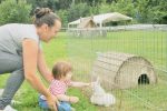 Schifferhof Kiddyspace Baby mit Kaninchen