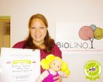 Martina Novak mit Kiddyspace Gütesiegel