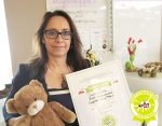 Katalin Seelinger mit dem Gütesiegel Kiddyspace