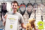 tennis4kids Paul Pohoralek mit Kiddyspace Gütesiegel
