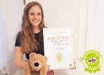 Andrea Zarfl mit Kiddyspace Gütesiegel