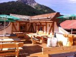 Sonnenterrasse im Alpengasthaus Wechner